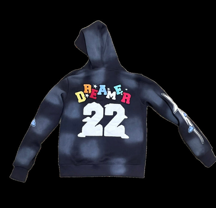 Dreamers Culture Zip Up "Ash Black"