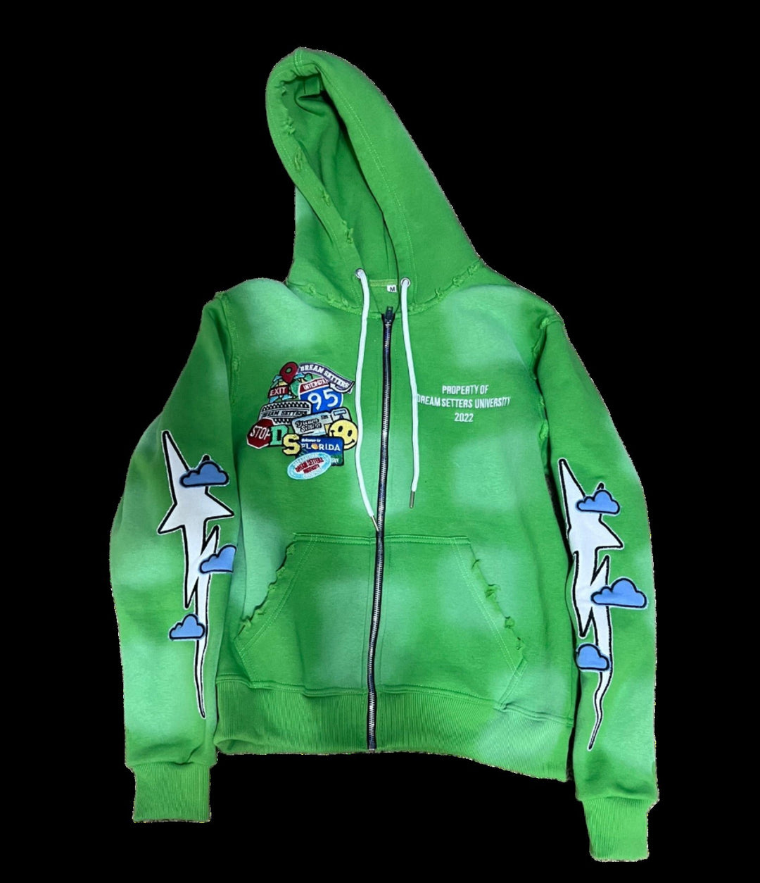 Dreamers Culture Zip Up "Lime Green"